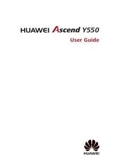 Huawei Ascend Y550 manual. Tablet Instructions.